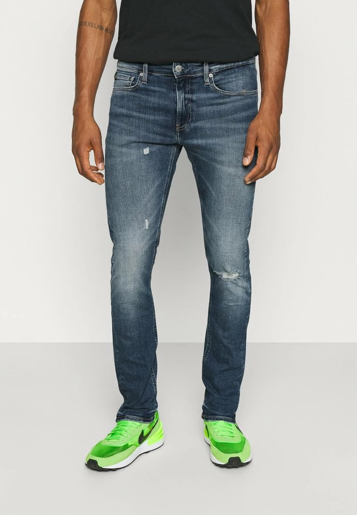 Calvin Klein Jeans SLIM - Jean Slim - Blue 1 Calvin Klein Jeans SLIM - Jean Slim - Blue