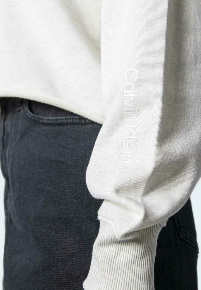 Calvin Klein Jeans SHINY LOGO BLOCKING J20J217736 - Sweatshirt - Cream 3 Calvin Klein Jeans SHINY LOGO BLOCKING J20J217736 - Sweatshirt - Cream – Image 3