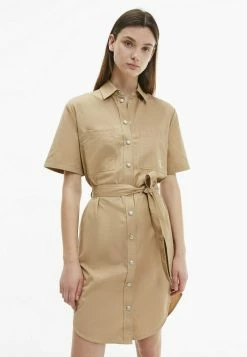 Calvin Klein Jeans Robe Chemise - Travertine