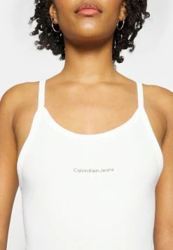 Calvin Klein Jeans SEASONAL MONOGRAM HIGH LEG - Débardeur - Bright White -Calvin Klein Elegant Magasin 02015d1c591b4a849004ac510efe3762