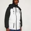Calvin Klein Jeans BLOCKING HOODED PUFFER - Veste D'hiver - Bright White/black