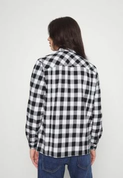 Calvin Klein Jeans CHECK SHIRT - Chemise - Black/bright White -Calvin Klein Elegant Magasin 02c06742791b418badbc88a9fe14b4d3