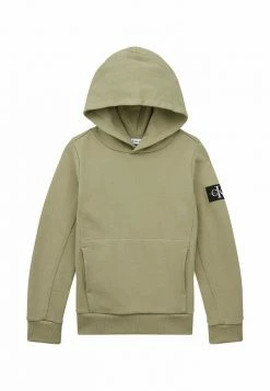 Calvin Klein Jeans BADGE - Sweat à Capuche - Forest Khaki