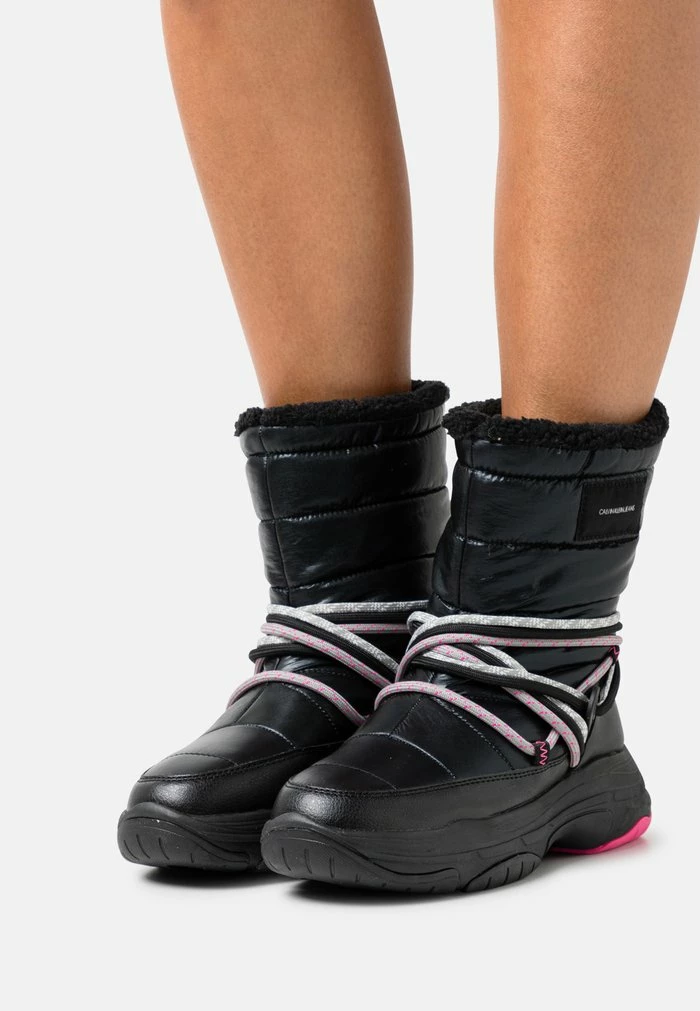 Calvin Klein Jeans CHUNKY LACEUP - Bottes De Neige - Black 1 Calvin Klein Jeans CHUNKY LACEUP - Bottes De Neige - Black