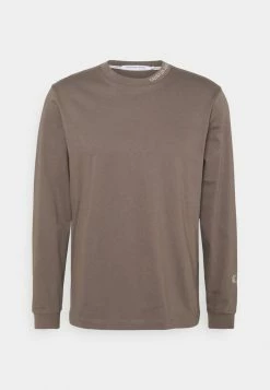 Calvin Klein Jeans TAPING - T-shirt à Manches Longues - Dusty Brown