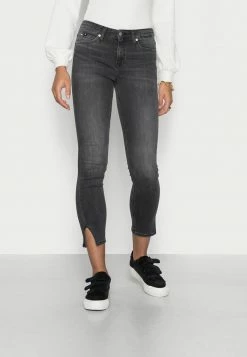 Calvin Klein Jeans MID RISE SKINNY ANKLE - Jeans Skinny - Denim Black