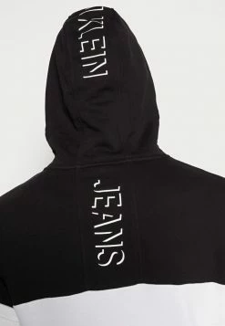 Calvin Klein Jeans COLORBLOCK SHADOW LOGO HOODIE - Sweatshirt - Black/bright White 9 Calvin Klein Jeans COLORBLOCK SHADOW LOGO HOODIE - Sweatshirt - Black/bright White -Calvin Klein Elegant Magasin 049dae131a964ed1aa076d18fc284979
