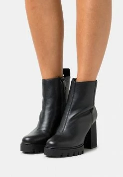 Calvin Klein Jeans PLATFORM MID BOOT ZIP - Bottines à Plateau - Black