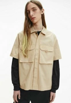 Calvin Klein Jeans SHORT SLEEVE UTILITY - Chemise - Tawny Sand