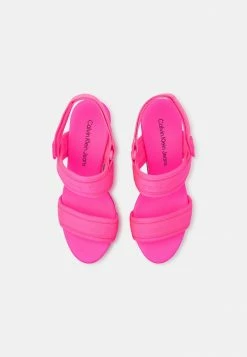 Calvin Klein Jeans WEDGE SLING - Sandales à Talons Hauts - Knockout Pink -Calvin Klein Elegant Magasin 054ff35f36974116a6f7c118647cfd68