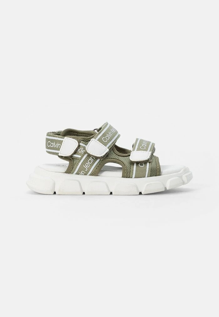 Calvin Klein Jeans Sandales - Military Green/white 1 Calvin Klein Jeans Sandales - Military Green/white