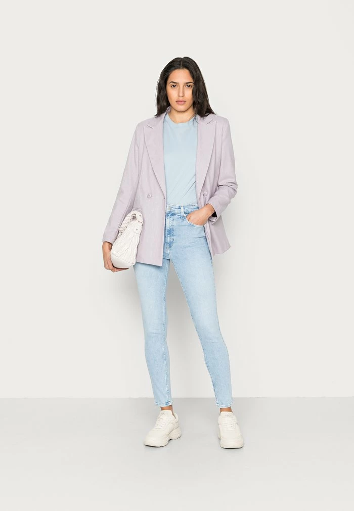 Calvin Klein Jeans HIGH RISE SKINNY ANKLE - Jeans Skinny - Denim Light 2 Calvin Klein Jeans HIGH RISE SKINNY ANKLE - Jeans Skinny - Denim Light – Image 2