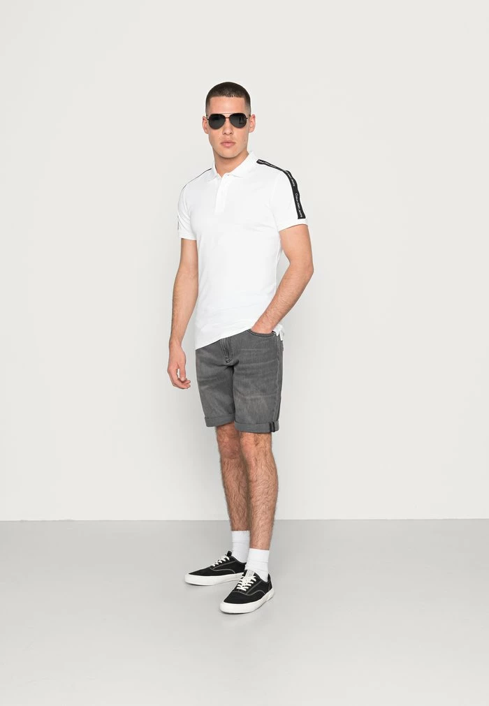Calvin Klein Jeans CONTRAST TAPE - Polo - Bright White 2 Calvin Klein Jeans CONTRAST TAPE - Polo - Bright White – Image 2