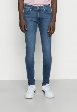 Calvin Klein Jeans SUPER SKINNY - Jean Slim - Denim Dark