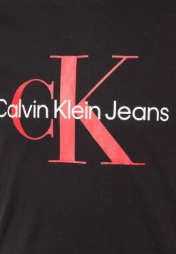 Calvin Klein Jeans SEASONAL MONOGRAM TEE - T-shirt Imprimé - Black -Calvin Klein Elegant Magasin 0787b9fb0b35458085ee77374346b050