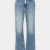 Calvin Klein Jeans HIGH RISE STRAIGHT ANKLE - Jean Bootcut - Denim Light