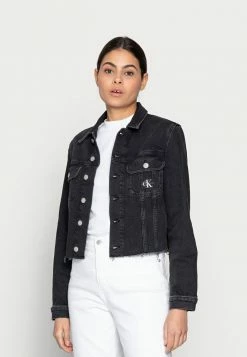 Calvin Klein Jeans CROPPED 90S JACKET - Veste En Jean - Black