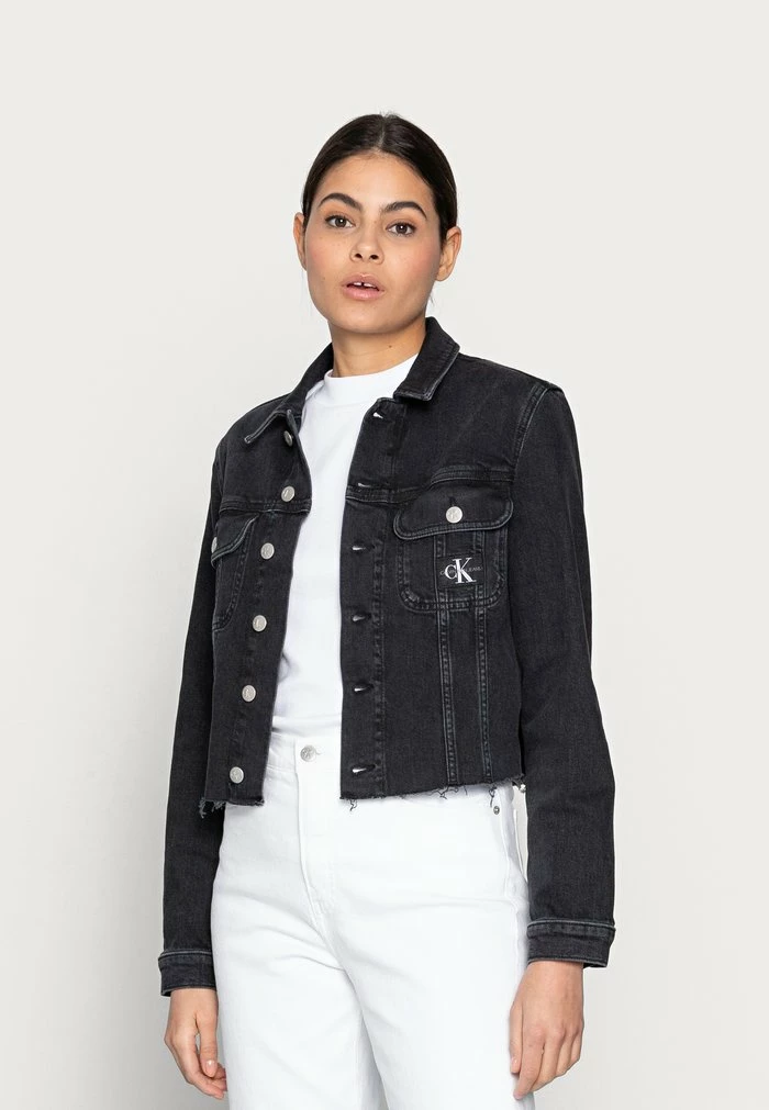 Calvin Klein Jeans CROPPED 90S JACKET - Veste En Jean - Black 1 Calvin Klein Jeans CROPPED 90S JACKET - Veste En Jean - Black