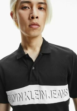 Calvin Klein Jeans SLIM BLOCK - Polo - Ck Black -Calvin Klein Elegant Magasin 091d10c2c8c142f08db615c37b6687f8