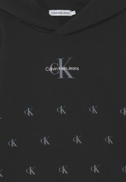 Calvin Klein Jeans REPEATED MONOGRAM RELAXED HOODIE - Sweatshirt - Black -Calvin Klein Elegant Magasin 092ffefbfa0940cd80ca29af45014757