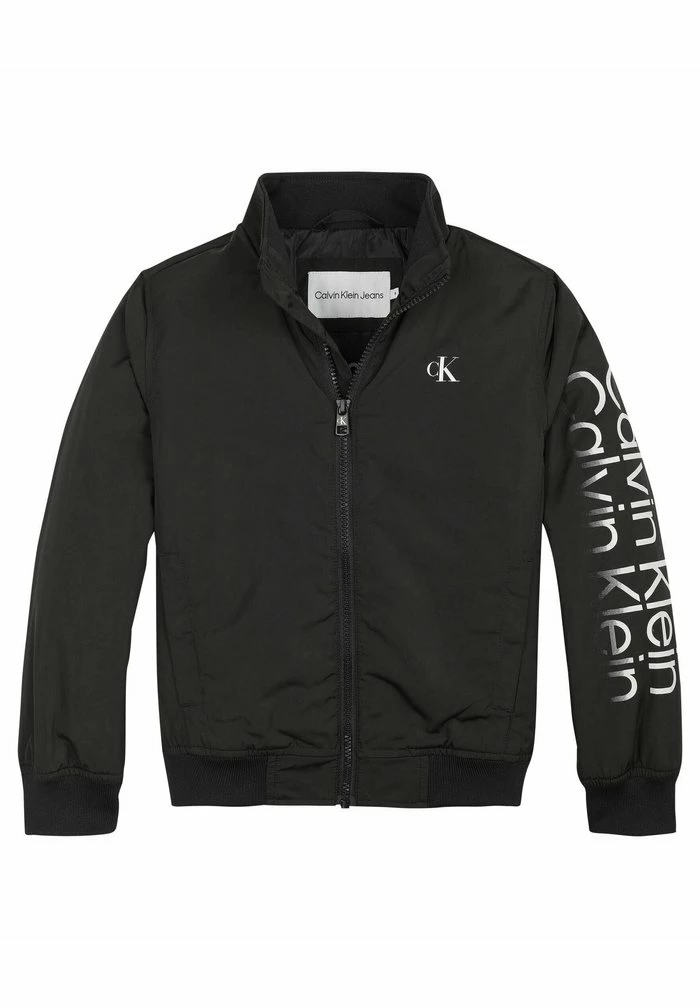 Calvin Klein Jeans Sweat à Capuche Zippé - Schwarz 1 Calvin Klein Jeans Sweat à Capuche Zippé - Schwarz