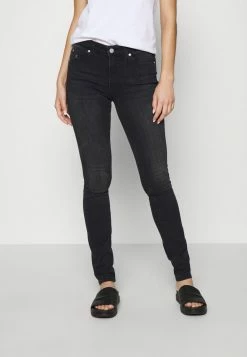 Calvin Klein Jeans MID RISE SKINNY - Jeans Skinny - Washed Black