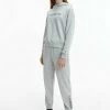 Calvin Klein Jeans BOXY LOGO - Sweat à Capuche - Light Grey Heather