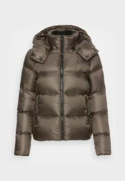 Calvin Klein Jeans SHINY - Doudoune - Black Olive -Calvin Klein Elegant Magasin 09dbcbbd17b74116aae408224a5a1411