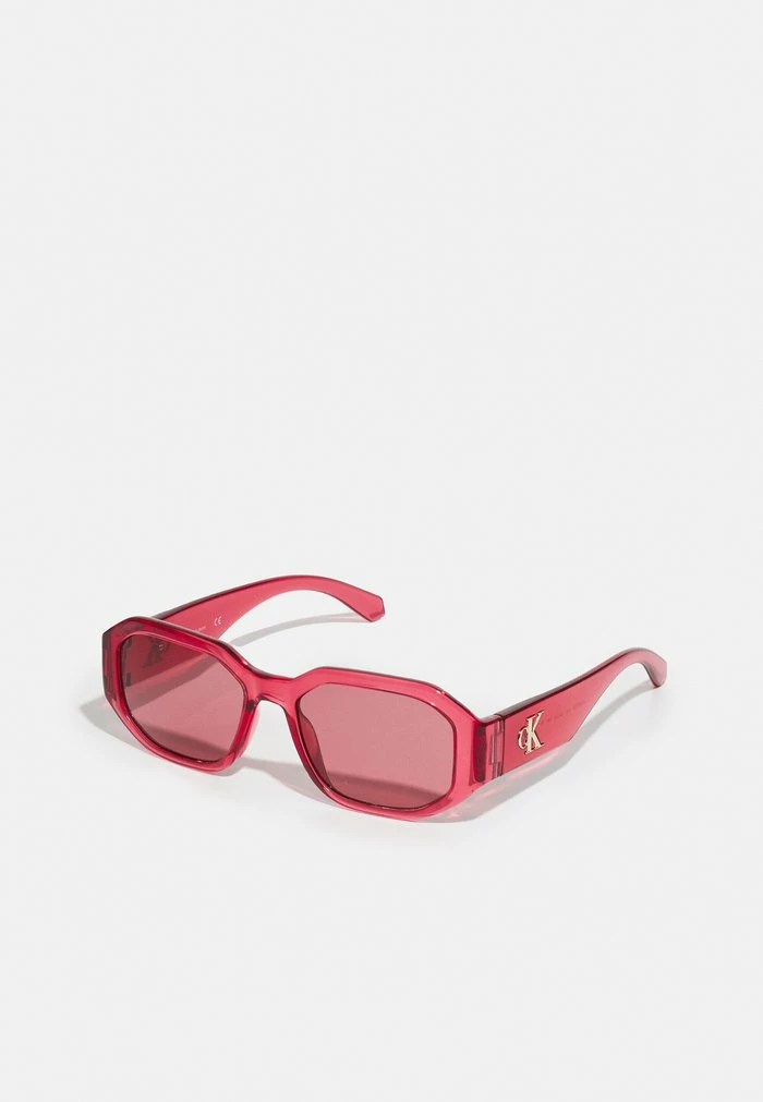Calvin Klein Jeans UNISEX - Lunettes De Soleil - Transparent Red 1 Calvin Klein Jeans UNISEX - Lunettes De Soleil - Transparent Red
