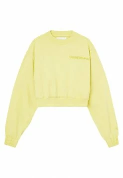 Calvin Klein Jeans Sweatshirt - Super Lemon -Calvin Klein Elegant Magasin 09dd5677152a4ae6bfad6b49138d6df2