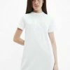 Calvin Klein Jeans Robe En Jersey - Bright White