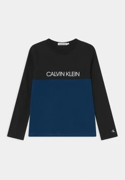 Calvin Klein Jeans BLOCK - T-shirt à Manches Longues - Naval Blue