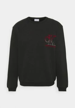 Calvin Klein Jeans DEGRADE BOLD BACK GRAPHIC UNISEX - Sweatshirt - Black