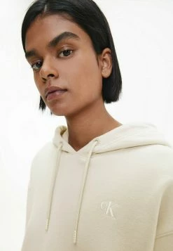 Calvin Klein Jeans Sweat à Capuche - Eggshell -Calvin Klein Elegant Magasin 0c78ad454bb84809972f301482a73204