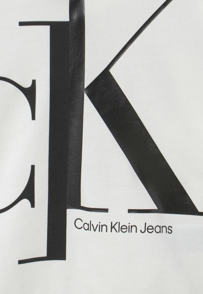 Calvin Klein Jeans MIXED MONOGRAM RELAXED HOODIE UNISEX - Sweatshirt - Bright White 3 Calvin Klein Jeans MIXED MONOGRAM RELAXED HOODIE UNISEX - Sweatshirt - Bright White – Image 3