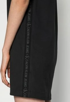 Calvin Klein Jeans LOGO TRIM DRESS - Robe En Jersey - Black 9 Calvin Klein Jeans LOGO TRIM DRESS - Robe En Jersey - Black -Calvin Klein Elegant Magasin 0d3633347cb646dfa1e410b70b4f7f69