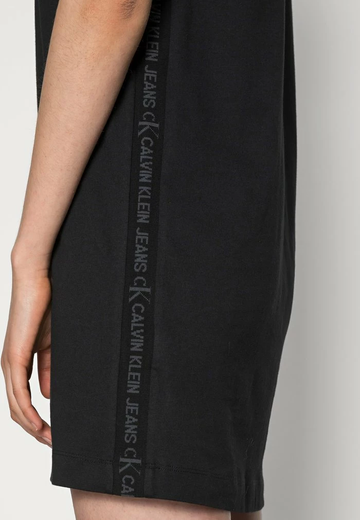 Calvin Klein Jeans LOGO TRIM DRESS - Robe En Jersey - Black 5 Calvin Klein Jeans LOGO TRIM DRESS - Robe En Jersey - Black – Image 5