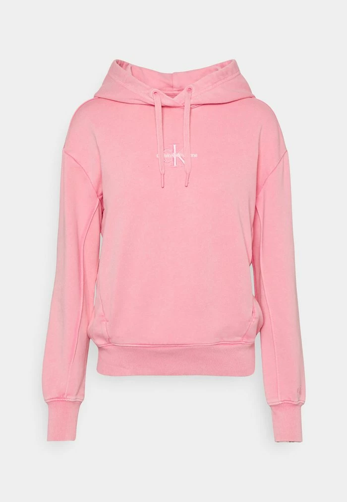 Calvin Klein Jeans MONOGRAM LOGO WASHED HOODIE - Sweatshirt - Lipstick Pink 4 Calvin Klein Jeans MONOGRAM LOGO WASHED HOODIE - Sweatshirt - Lipstick Pink – Image 4