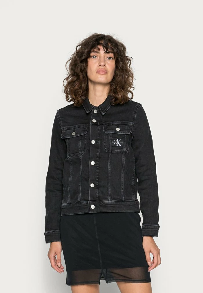 Calvin Klein Jeans REGULAR DENIM JACKET - Veste En Jean - Denim Black 1 Calvin Klein Jeans REGULAR DENIM JACKET - Veste En Jean - Denim Black