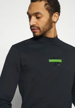 Calvin Klein Jeans CENSORED MOCK NECK - T-shirt à Manches Longues - Black -Calvin Klein Elegant Magasin 1124b1e1273b427eb0ffd292f8b86e01