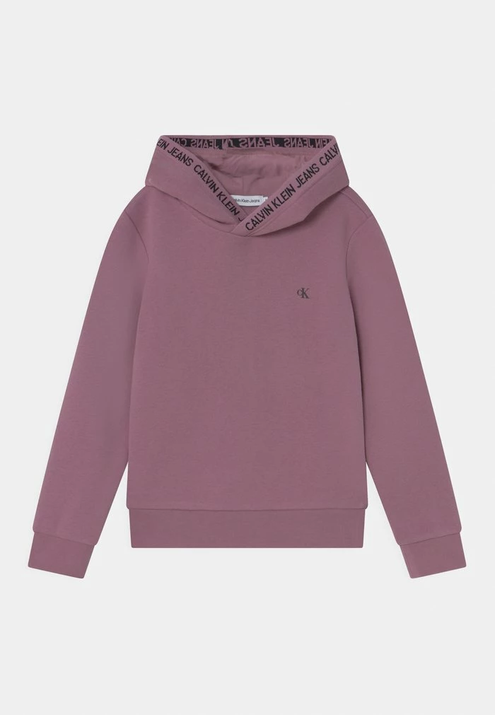 Calvin Klein Jeans INTARSIA LOGO HOODIE UNISEX - Sweat à Capuche - Dusky Orchid 1 Calvin Klein Jeans INTARSIA LOGO HOODIE UNISEX - Sweat à Capuche - Dusky Orchid