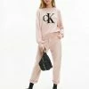 Calvin Klein Jeans BAGGY - Jean Boyfriend - Natural Pink Stretch