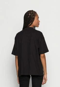 Calvin Klein Jeans PEACHED BOYFRIEND TEE - T-shirt Imprimé - Black -Calvin Klein Elegant Magasin 11e145bca8ba46dea4fb4d9b0767ef78