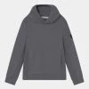 Calvin Klein Jeans BADGE HOODIE - Sweatshirt - Asphalt Grey