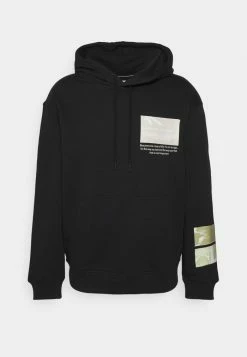 Calvin Klein Jeans ABSTRACT HOODIE UNISEX - Sweat à Capuche - Black