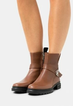 Calvin Klein Jeans CLEATED MID BOOT BUCKLE - Bottines - Cognac