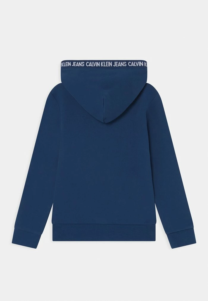 Calvin Klein Jeans INTARSIA LOGO HOODIE UNISEX - Sweat à Capuche - Naval Blue 2 Calvin Klein Jeans INTARSIA LOGO HOODIE UNISEX - Sweat à Capuche - Naval Blue – Image 2