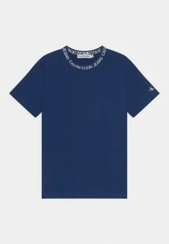 Calvin Klein Jeans INTARSIA LOGO UNISEX - T-shirt Imprimé - Naval Blue