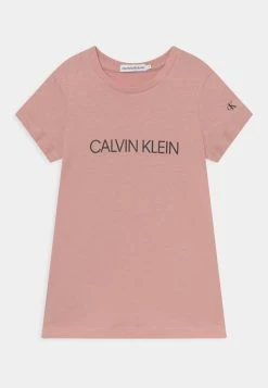Calvin Klein Jeans INSTITUTIONAL SLIM - T-shirt Imprimé - Delicate Rose