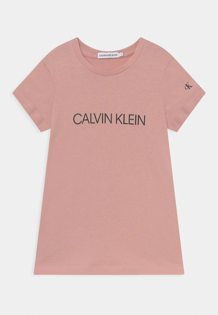 Calvin Klein Jeans INSTITUTIONAL SLIM - T-shirt Imprimé - Delicate Rose 1 Calvin Klein Jeans INSTITUTIONAL SLIM - T-shirt Imprimé - Delicate Rose